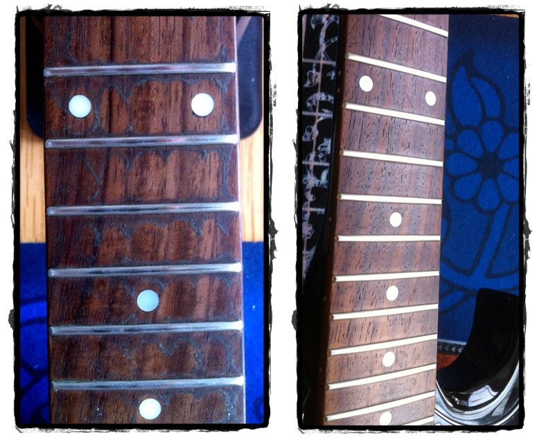 FRETBOARD BEFORE AND AFTER
