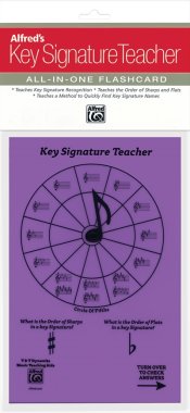 Alfred's Key Signature Teacher: All-In-One Flashcard - Purple