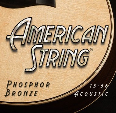 American String PB1356 Phosphor Bronze Acoustic Strings, .013-.056