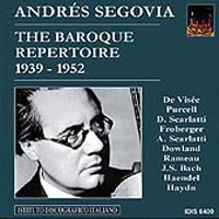 Andres Segovia - The Baroque Repertoire 1939 - 1952 CD