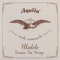 Aquila 1U Genuine Gut Ukulele Strings, Soprano, Full Set
