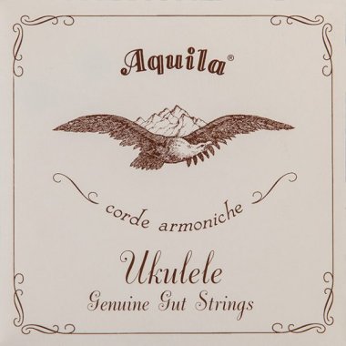 Aquila Ukulele Gut Soprano Uke High G Tuning GCEA, Full Set