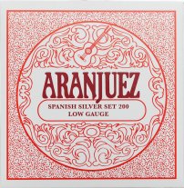 Aranjuez Spanish Silver 200 LT Classical Guitar Strings, Full Set