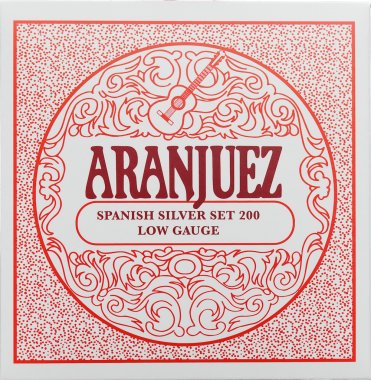 Aranjuez Spanish Silver 200 LT Classical Guitar Strings, Full Set