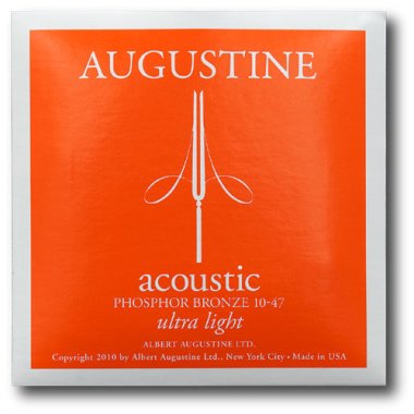 Augustine Acoustic Guitar Strings PB1047 Ultra Light 10-47