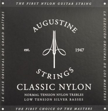 Augustine Classic NT Black LT Classical Guitar Strings, Full Set