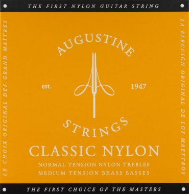 Augustine Classic NT Gold MT Classical Guitar Strings, Full Set