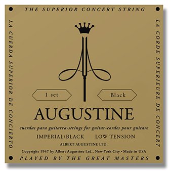 Augustine Imperial MT Black LT Classical Guitar Strings, Full Set