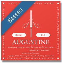 Augustine Red MT Classical Guitar Strings, Bass Set