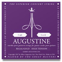 Augustine Regal HT Gold MT Classical Guitar Strings, Full Set