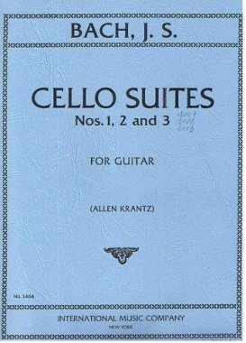 Bach | 3 Cello Suites for solo guitar arr. Krantz