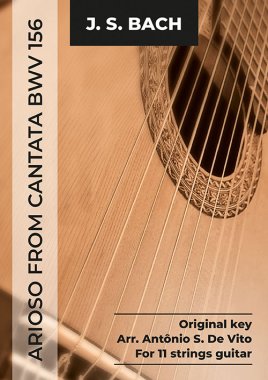 Bach | Arioso from Cantata BWV 156, 11-string guitar, PDF Download