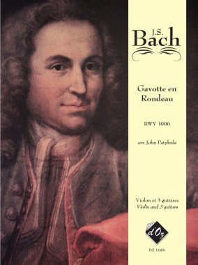Bach | Gavotte En Rondeau for 3 guitars & violin