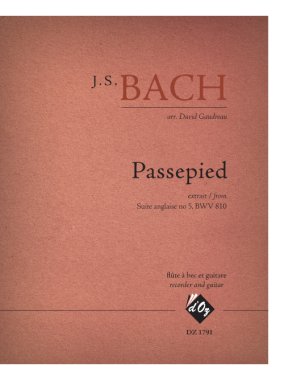 Bach | Passepied arr. David Gaudreau by for recorder and guitar