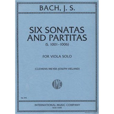 Bach | Six Sonatas and Partitias (S. 1001 - 1006) for viola solo