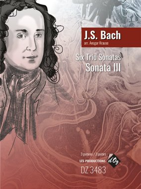 Bach arr. by Krause | Six Trio Sonatas, Sonata III for 3 guitars
