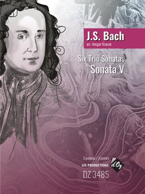 Bach arr. by Krause | Six Trio Sonatas, Sonata V for 3 guitars