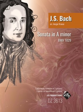 Bach arr. by Krause | Sonata in A minor BWV 1029 for 3 guitars