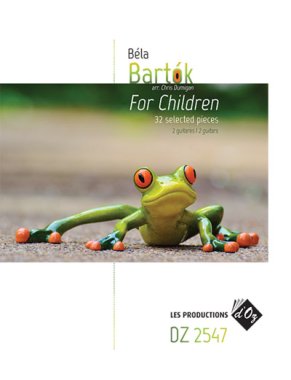 Bartok | For Children, 32 Selected Pieces for 2 guitars