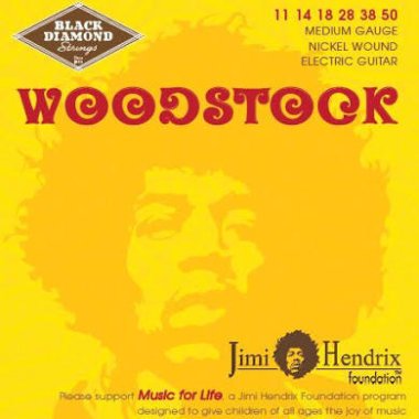 Black Diamond Jimi Hendrix JH1150N Nickel Wound Electric Medium 11-50