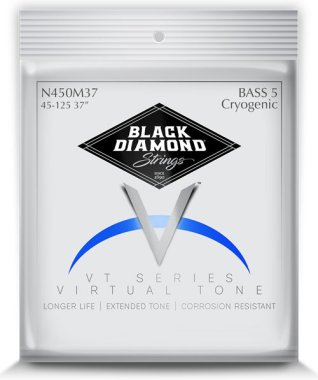 Black Diamond N450MCY-37 Stainless Steel 5 String Bass Set 45-125