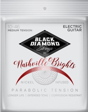 Black Diamond Nashville Bright Electric Guitar Strings N477 10-46