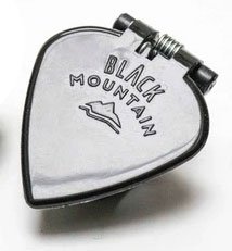 Black Mountain Spring Loaded Thumb Pick, Black Jazz Tip, Left Handed