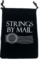 Black Velour Pouch with drawstring 4 x 5.5 inches