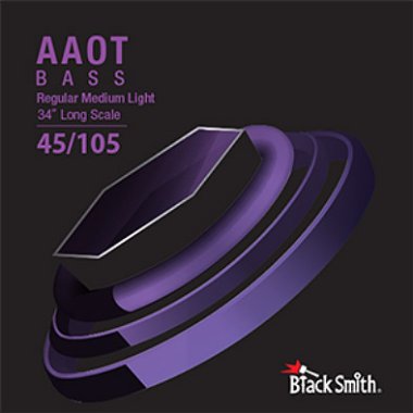 BlackSmith 4 String Coated Nickel Bass Med Lt, 45-105, 34" Scale