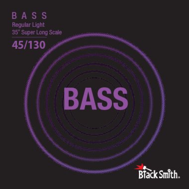BlackSmith 5 String Nickel Round Wound Bass Reg Lt, 45-130, 35" Scale