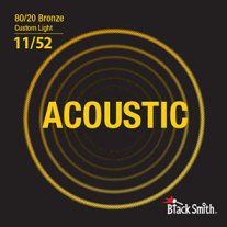 BlackSmith Strings Acoustic 80/20 Bronze, Custom Light, 11-52