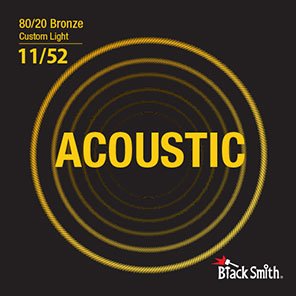 BlackSmith Strings Acoustic 80/20 Bronze, Custom Light, 11-52