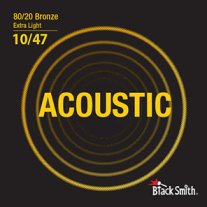 BlackSmith Strings Acoustic 80/20 Bronze, Extra Light, 10-47