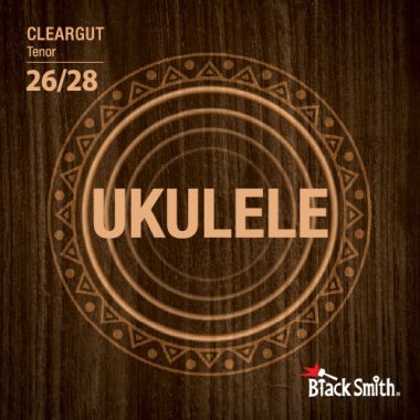 BlackSmith Strings CG-28T Ukulele Cleargut, Tenor, 26-28