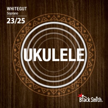BlackSmith Strings WG-25S Ukulele Whitegut, Soprano, 23-25