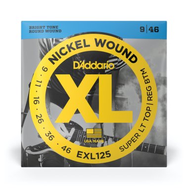 Blemished Sale Item | D'Addario EXL125 XL Super Light Top/Reg Bottom Electric Guitar 9-46 - 4 SETS