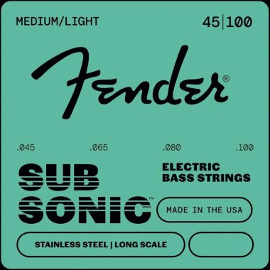 Blemished Sale Item | Fender 9050L Stainless Steel Flatwound Electric Bass Strings (45-100)
