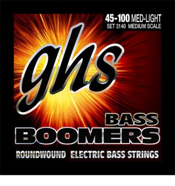 Blemished Sale Item | GHS 3140 Boomers Roundwound Electric Bass Strings 45-100 Med Scale