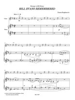 Bogdanovic | Bill Evans Remembered for violin and piano