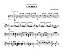 Boutros | Annalisa for solo guitar