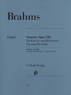 Brahms | Sonatas for Piano and Clarinet (for Viola) Op. 120, No. 1 & 2