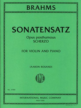 Brahms | Sonatensatz for violin & piano
