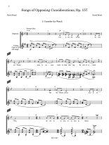 Braid | Songs of Opposing Considerations for guitar and voice