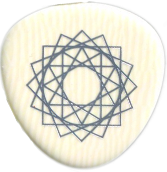 Breezy Ridge 9th Dimension Iveroid Pick, 1.5mm Extra Extra Heavy Platinum, One Pick