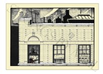 Bright Lights, Big City Poster by noted illustrator Glenn Wolff