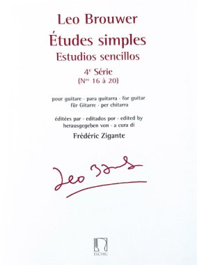 Brouwer | Etudes Simples (Estudios Sencillos) Vol. 4 for solo guitar