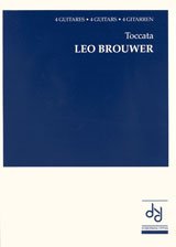 Brouwer | Toccata Classical Guitar Quartet Sheet Music for 4 guitars