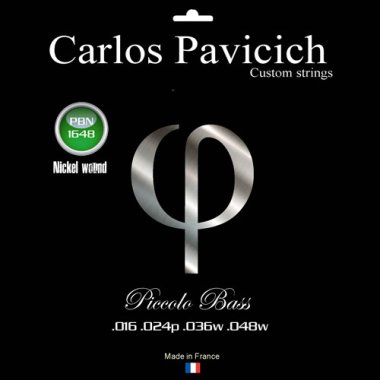 Carlos Pavicich Custom Strings, PBN Piccolo Bass Nickel Wound 16-48