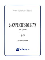 Castelnuevo | 24 Caprichos De Goya, Volume II for solo guitar