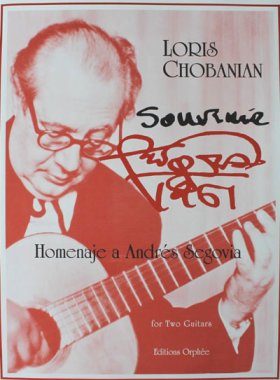 Chobanian | Souvenir-Homenaje Segovia for 2 guitars